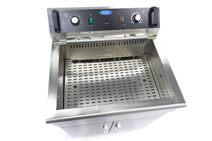 Frituurpan - 30 L - 1 Mand - met Tapkraan en Opbergruimte