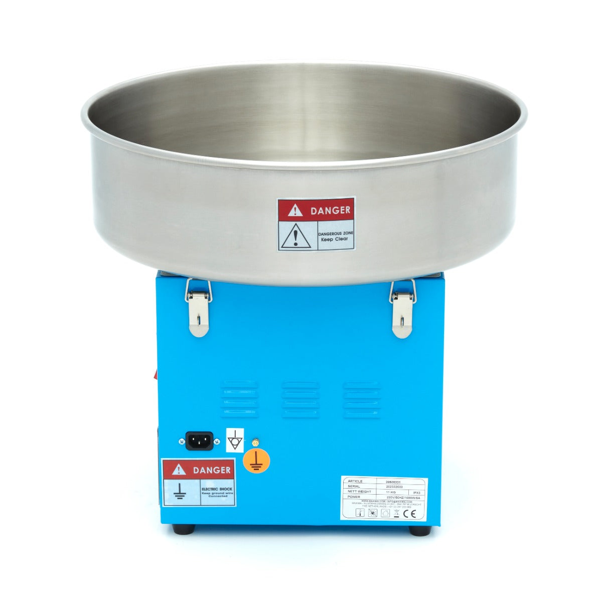 Suikerspinmachine – Ø 52 cm – Blauw