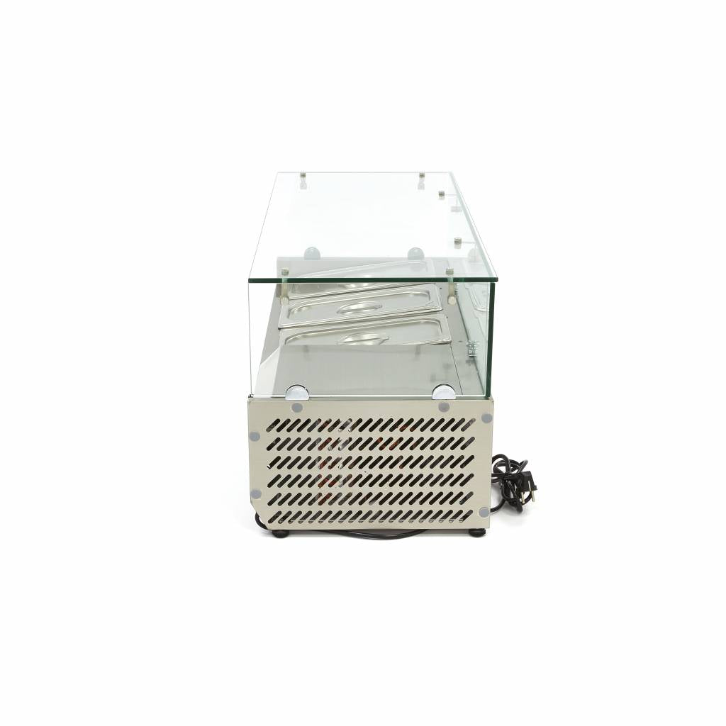 Opzetkoelvitrine - 95 cm - 3 x 1/3 GN Bakken