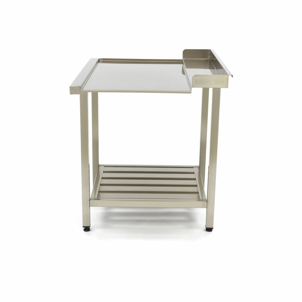 Spoeltafel - 120 x 75 cm - Afvoer Vaatwasser Links - incl. Onderschap
