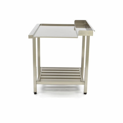 Spoeltafel - 120 x 75 cm - Afvoer Vaatwasser Links - incl. Onderschap