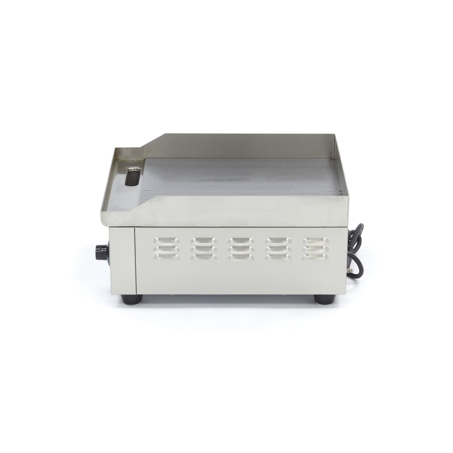 Grillplaat - Half Gegroefd - 36 cm - incl. Opvangbak