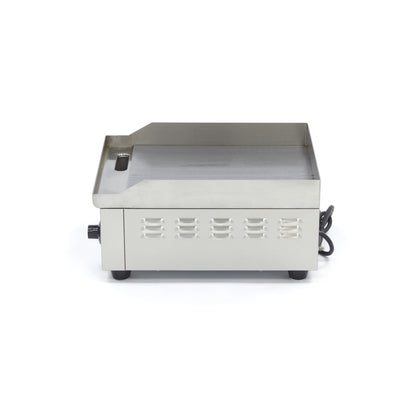 Grillplaat - Half Gegroefd - 36 cm - incl. Opvangbak