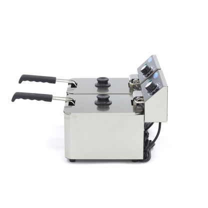 Frituurpan - 2x 4 L - 2 Manden - tot 1,5 Kg Frites