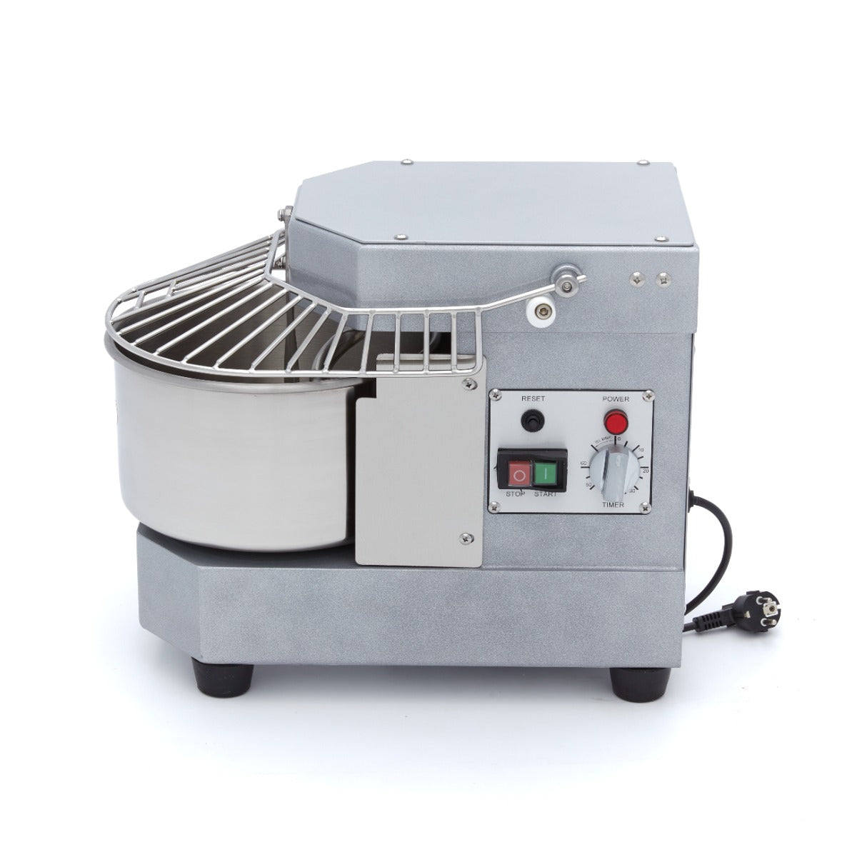 Spiraalkneder - 8 L - 4,5 Kg Deeg - Zilvergrijs