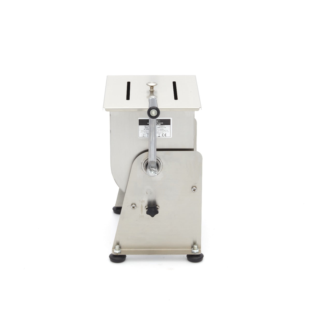 Vleesmenger 10 L - 7,5 Kg Vlees - Kantelbare Kom - Handmatig