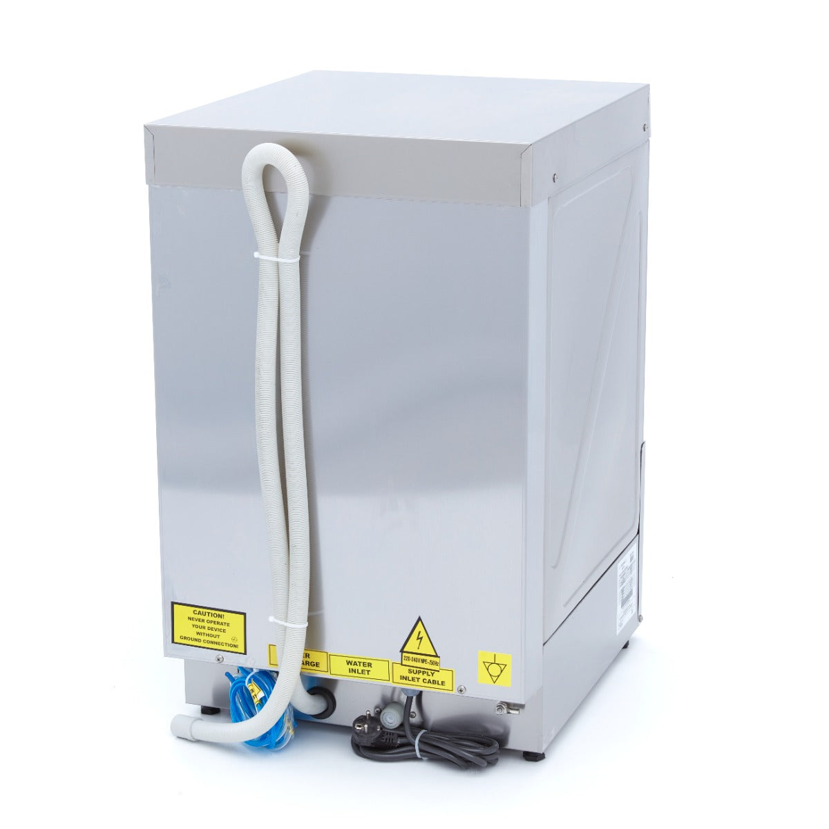 Horeca Vaatwasser - 40 x 40 cm - met Afvoer-, Glansspoel- en Zeeppomp - Digitaal Display -230V