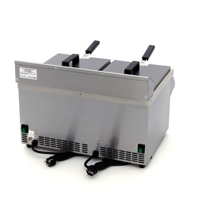 Frituurpan - 2x 8 L - 2 Manden - met Tapkraan - Inductie
