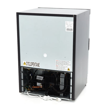 Koelkast - 200 L - Zwart - met Glazen Deur