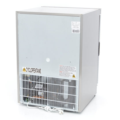 Koelkast - 200 L - Rvs - met Glazen Deur
