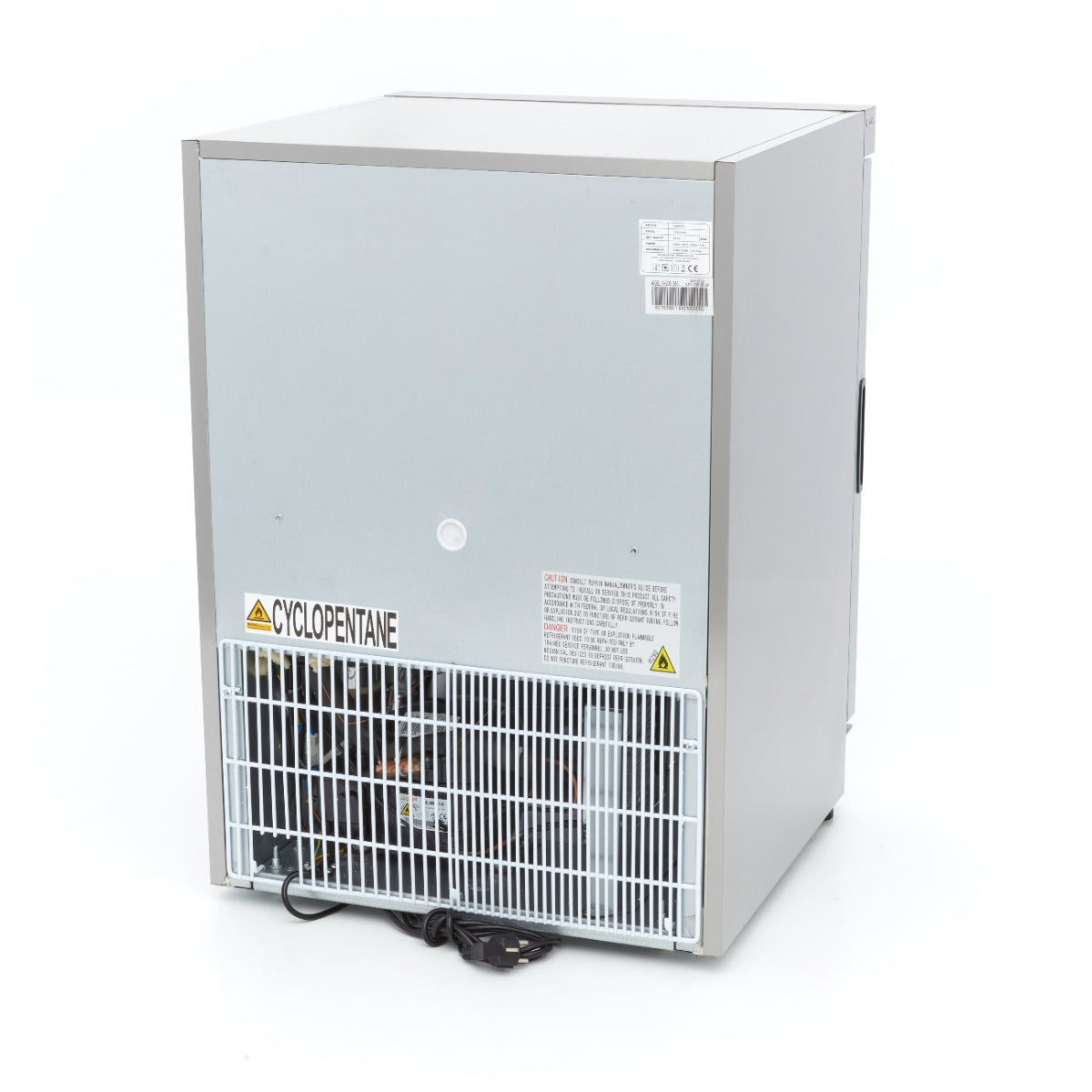 Vrieskast - 200 L - Rvs - met Glazen Deur
