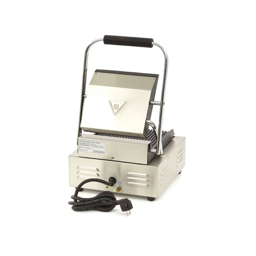 Contactgrill - Gegroefd - Enkele Grillplaat - 22 cm