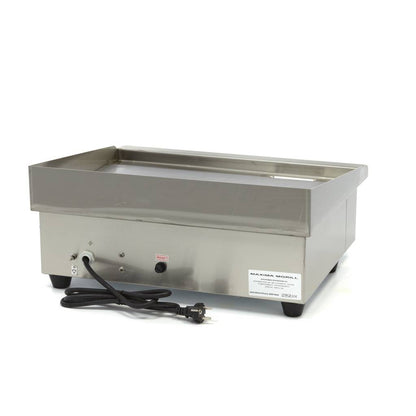 Grillplaat - Glad - 55 cm - incl. Opvangbak
