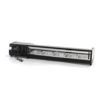 Sushi- en Tapasvitrine - 132 L - 5 x 1/2 GN - Tafelmodel