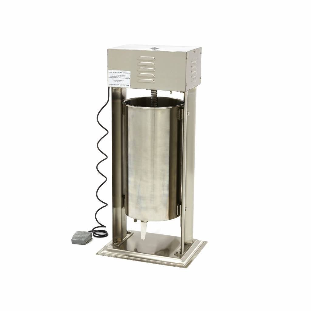 Worstenvuller - 25 L - Automatisch - Verticaal - incl. 4 Vulbuizen