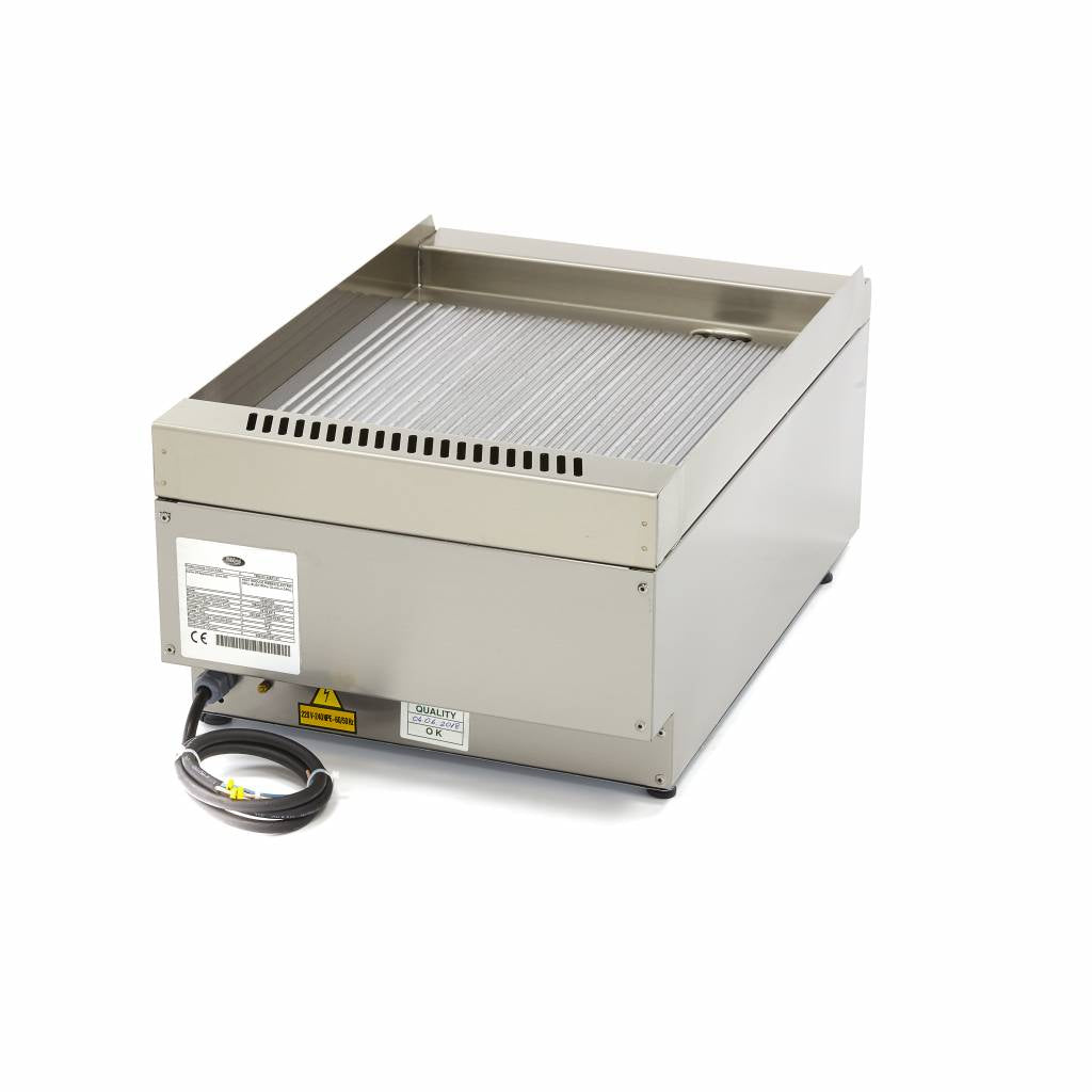 Horeca Grillplaat - Gegroefd - Enkel - 60 cm Diep