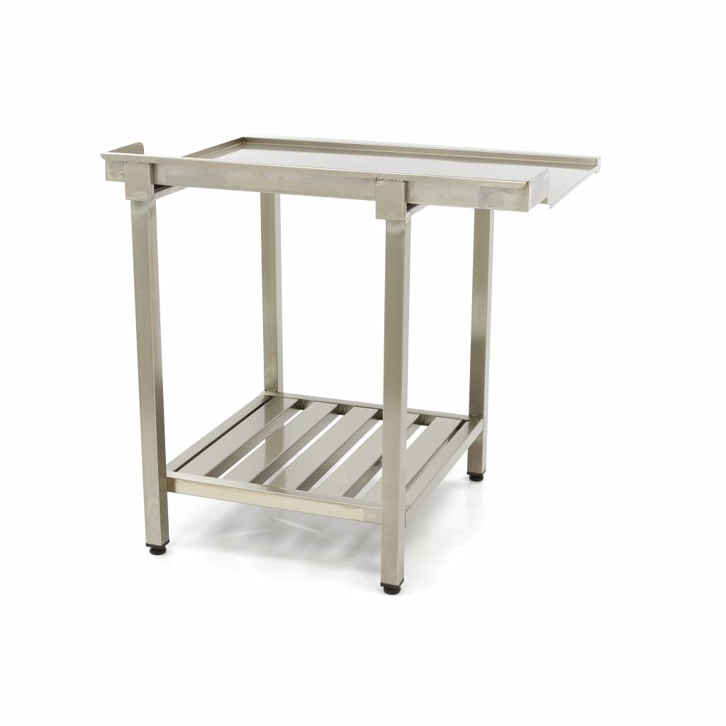 Spoeltafel - 120 x 75 cm - Afvoer Vaatwasser Rechts - incl. Onderschap