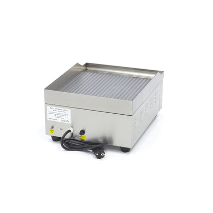 Grillplaat - Gegroefd - 36 cm - incl. Opvangbak