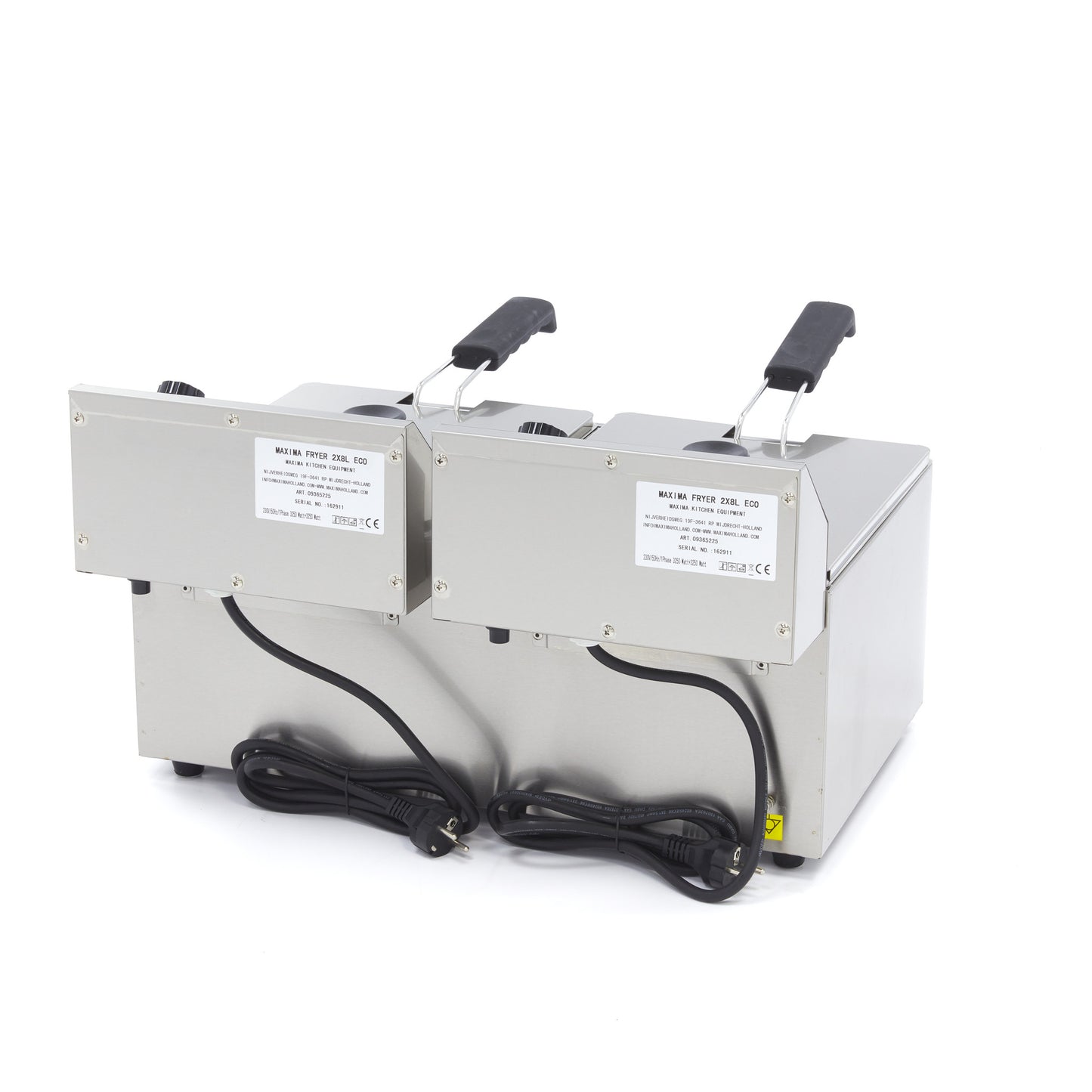 Frituurpan - 2x 8 L - 2 Manden - tot 2,8 Kg Frites