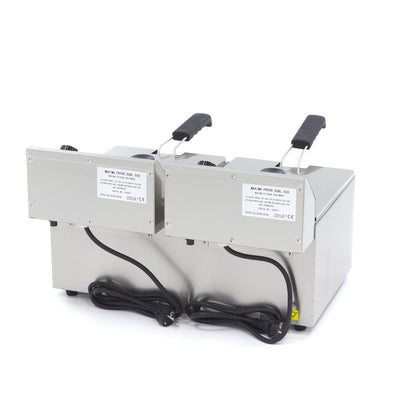 Frituurpan - 2x 8 L - 2 Manden - tot 2,8 Kg Frites
