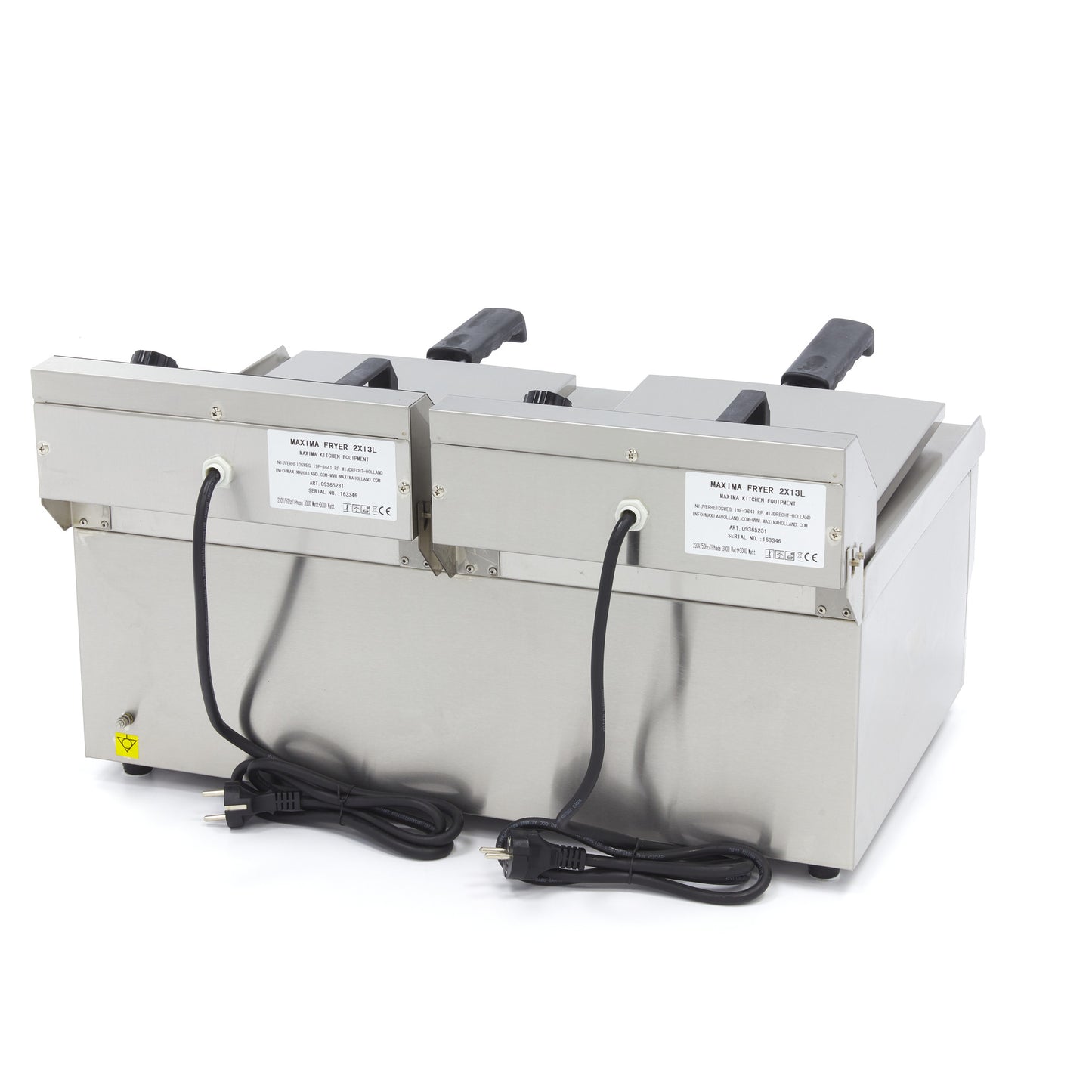 Frituurpan - 2x 13 L - 2 Manden - met Tapkraan