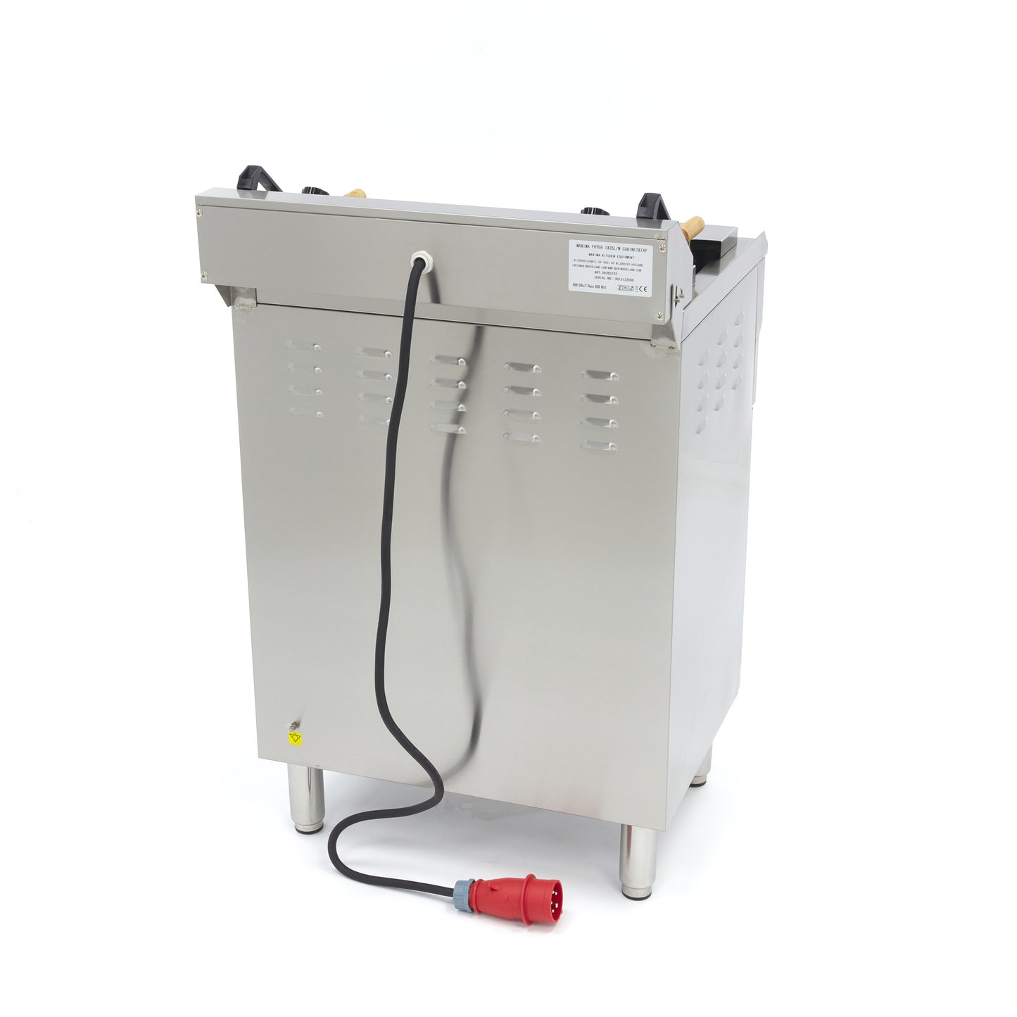 Frituurpan - 35 L - 1 Mand - met Tapkraan - 400V