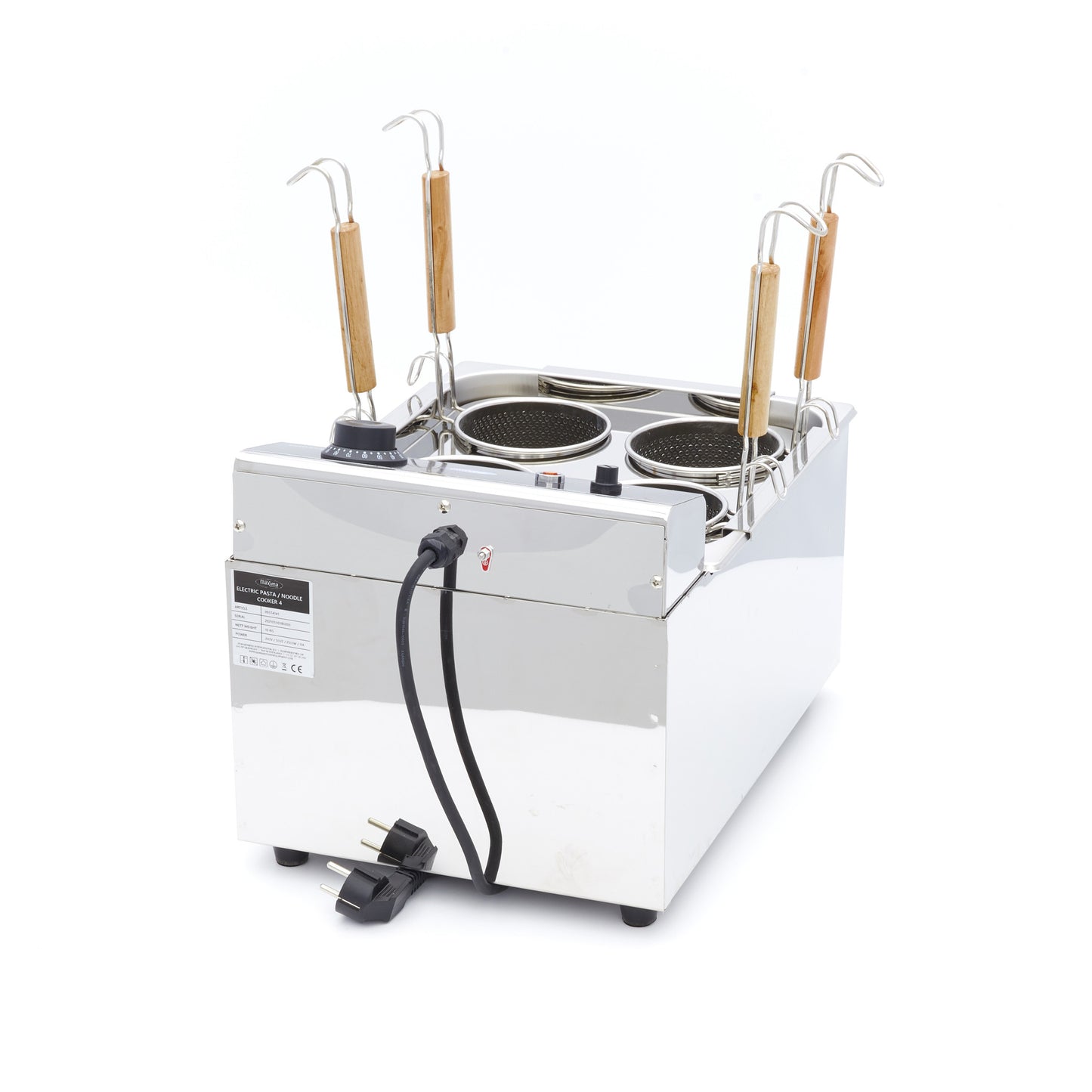 Pastakoker - 4 x 2 L - incl. 4 Manden
