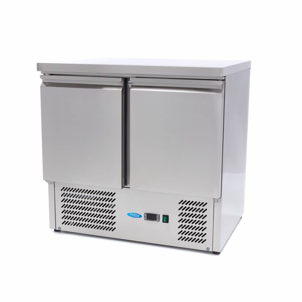 Koelwerkbank - 90 cm - 2 Deuren