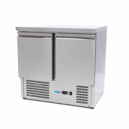 Koelwerkbank - 90 cm - 2 Deuren