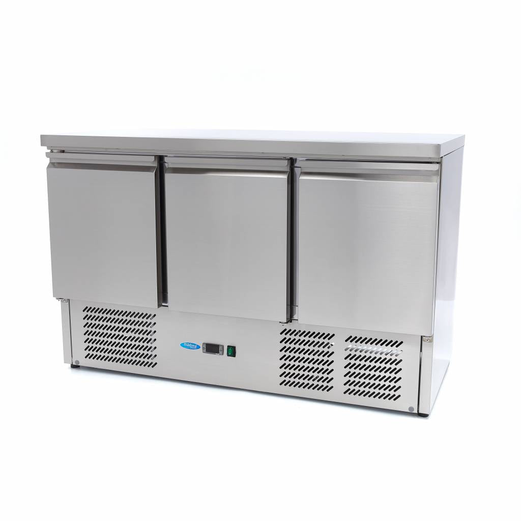 Koelwerkbank - 137 cm - 3 Deuren