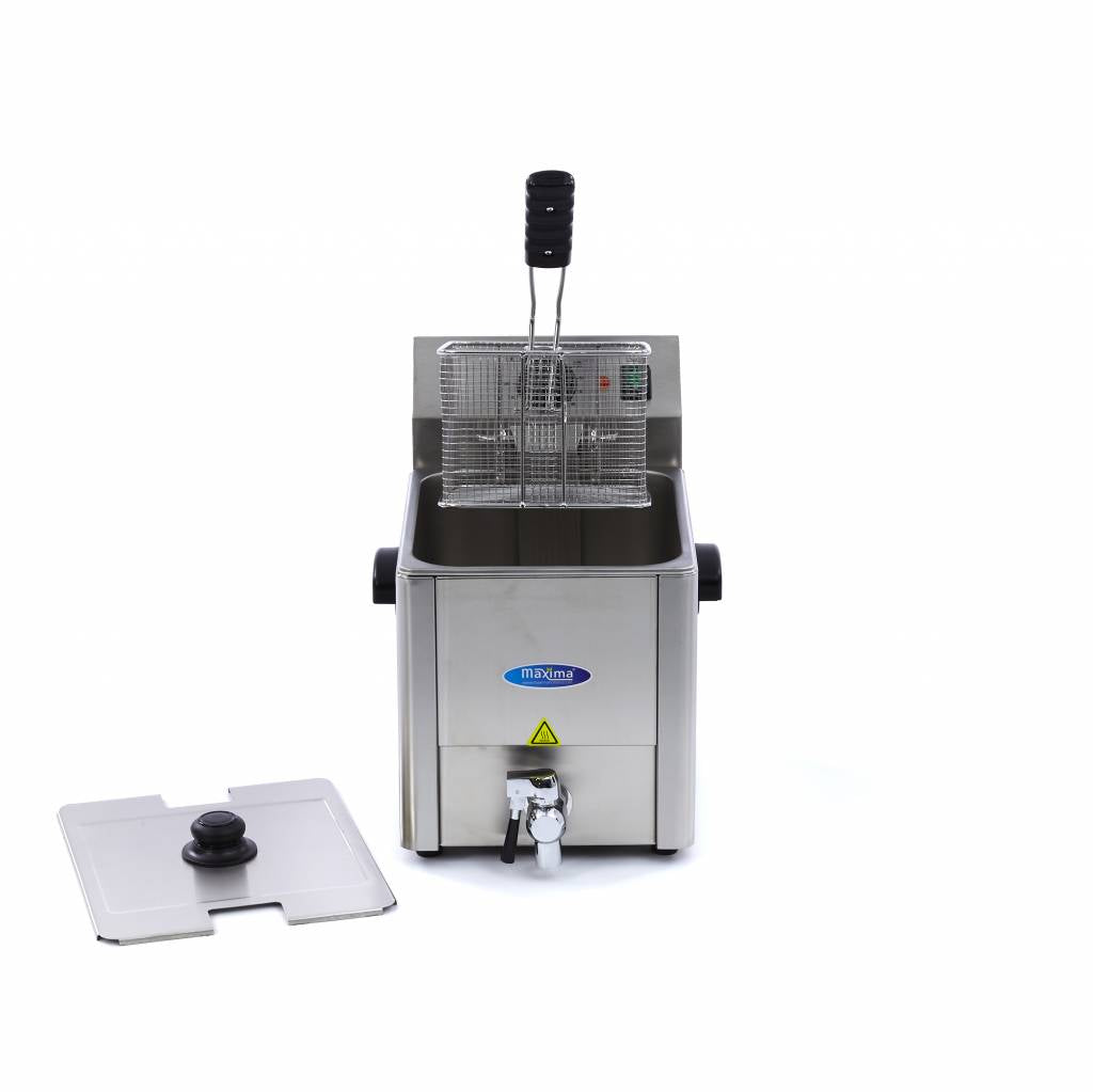Frituurpan - 8 L - 1 Mand - met Tapkraan