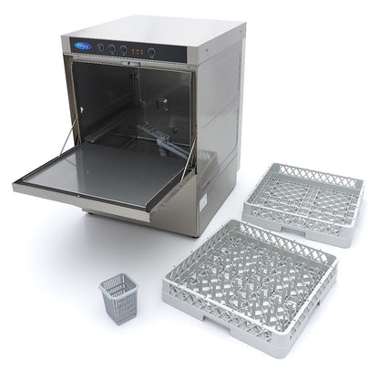 Horeca Vaatwasser - 50 x 50 cm - met Afvoer-, Glansspoel- en Zeeppomp - 230V