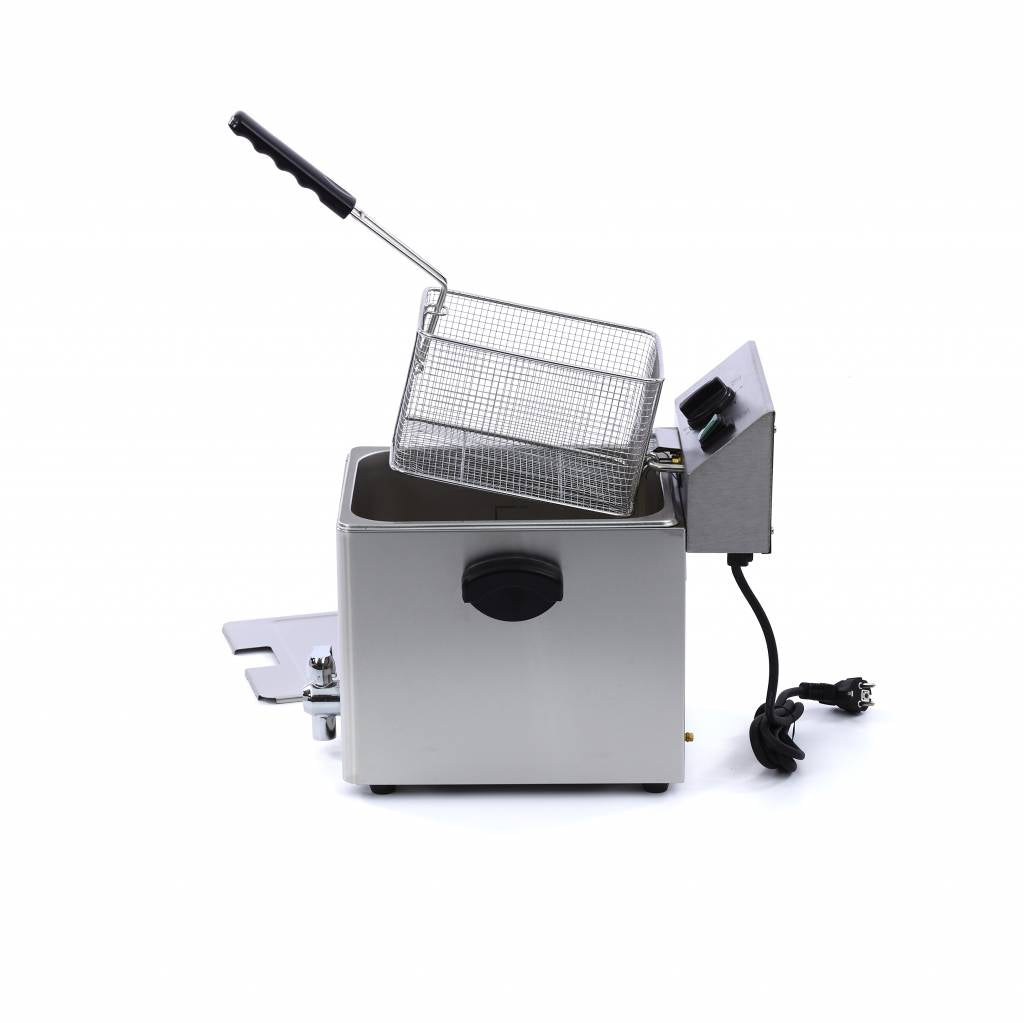 Frituurpan - 8 L - 1 Mand - met Tapkraan