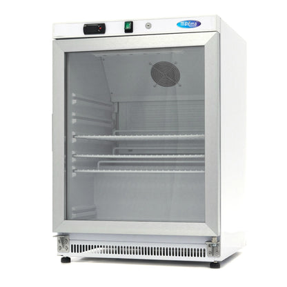 Koelkast - 200 L - Wit - met Glazen Deur