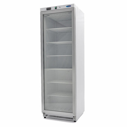 Vrieskast - 400 L - Wit - met Glazen Deur