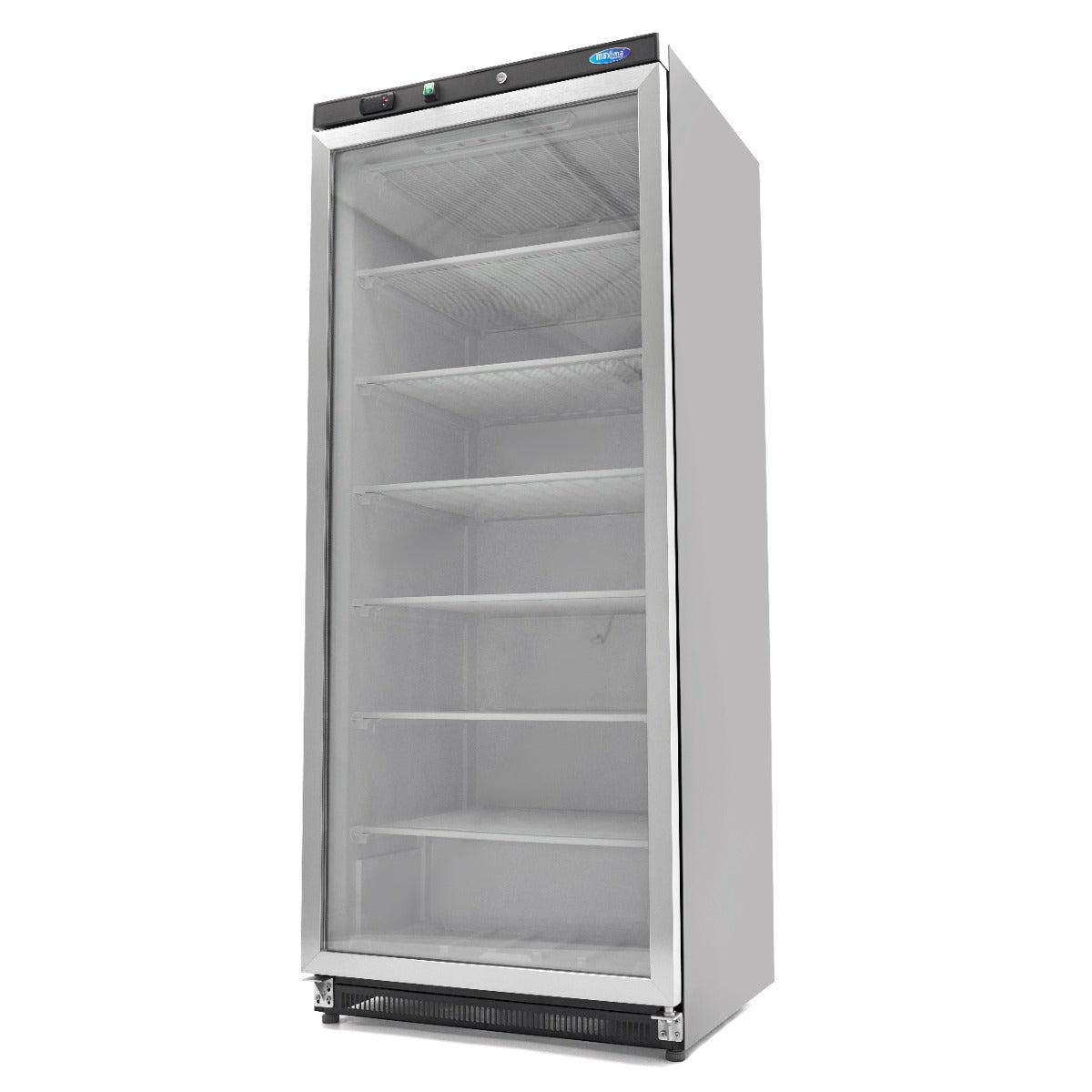 Vrieskast - 600 L - Zwart - met Glazen Deur