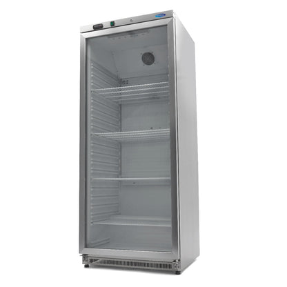 Koelkast - 600 L - Rvs - met Glazen Deur