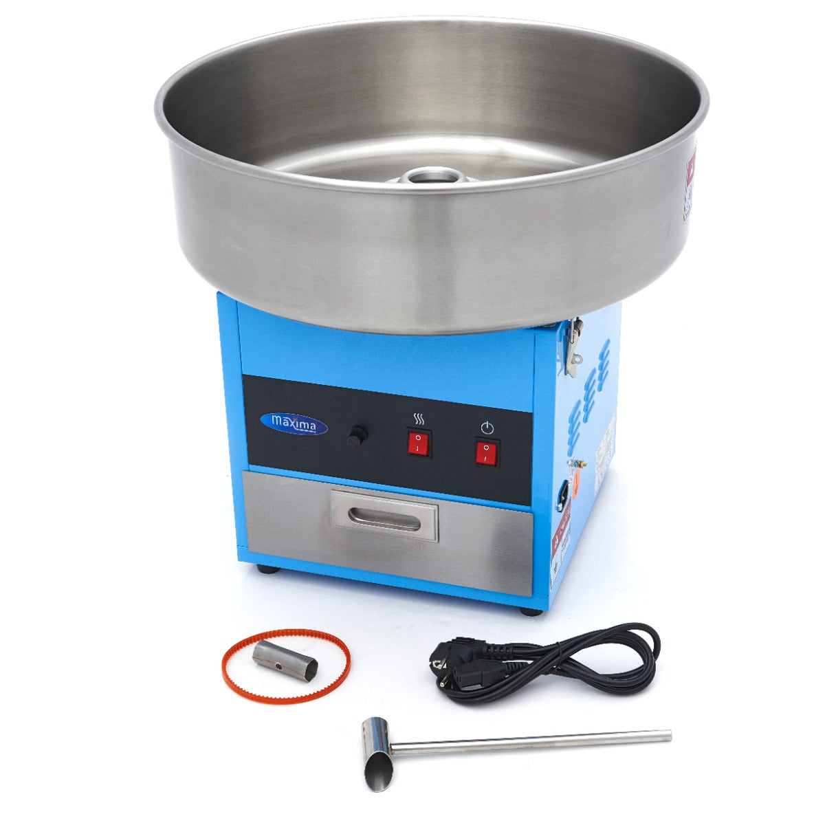 Suikerspinmachine – Ø 52 cm – Blauw