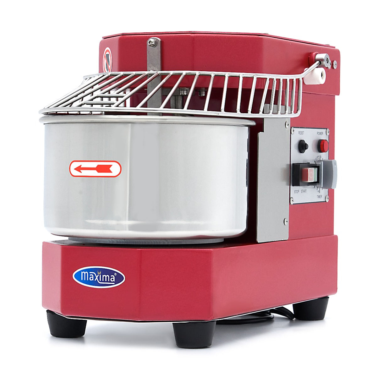 Spiraalkneder - 8 L - 4,5 Kg Deeg - Raspberry Rood