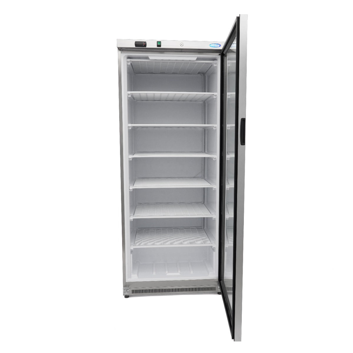 Vrieskast - 600 L - Rvs - met Glazen Deur
