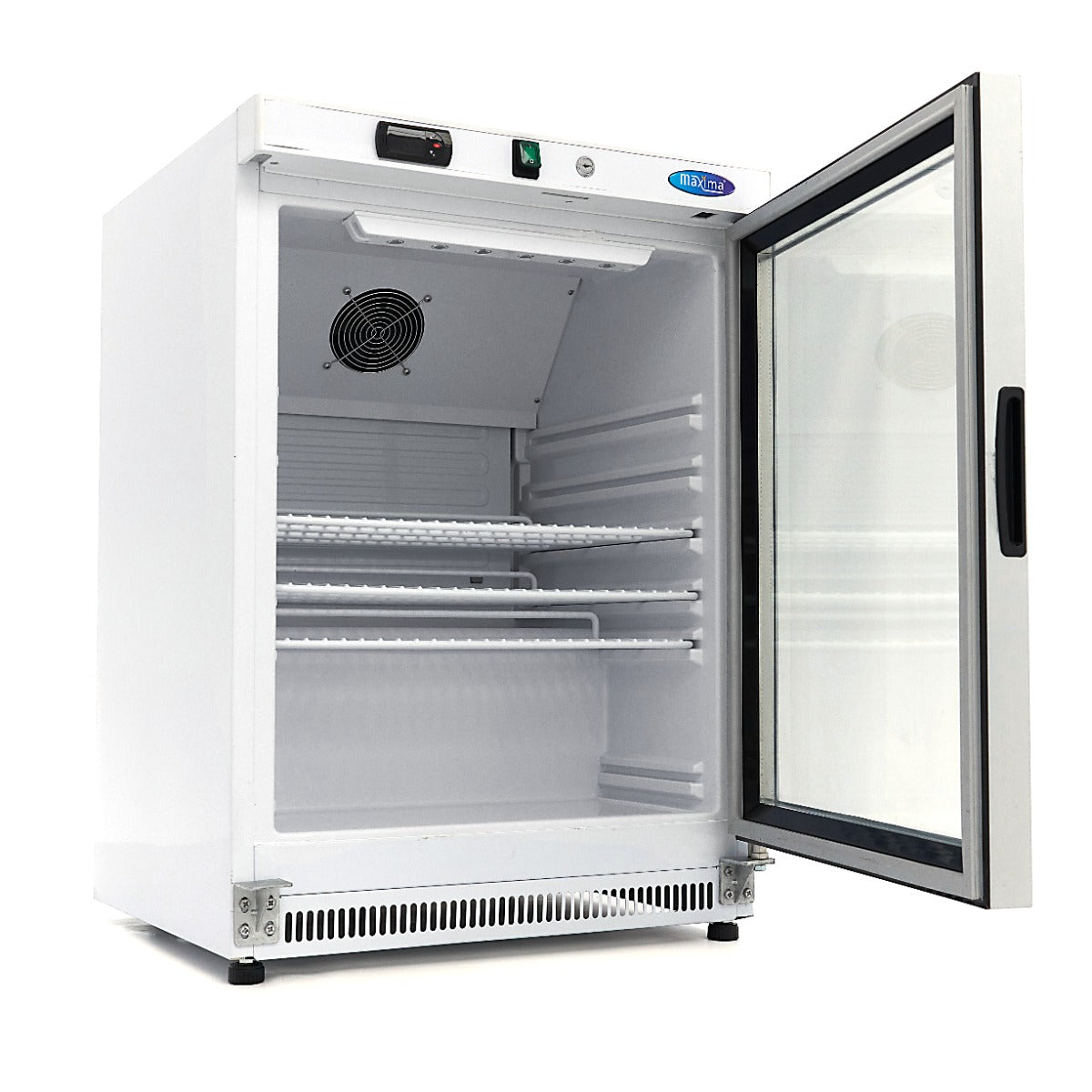 Koelkast - 200 L - Wit - met Glazen Deur