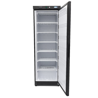 Vrieskast - 400 L - 6 Vaste Roosters - Zwart