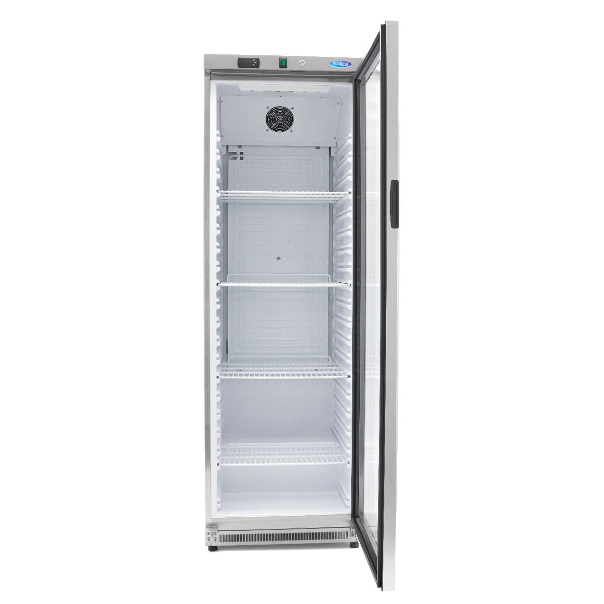 Koelkast - 400 L - Rvs - met Glazen Deur