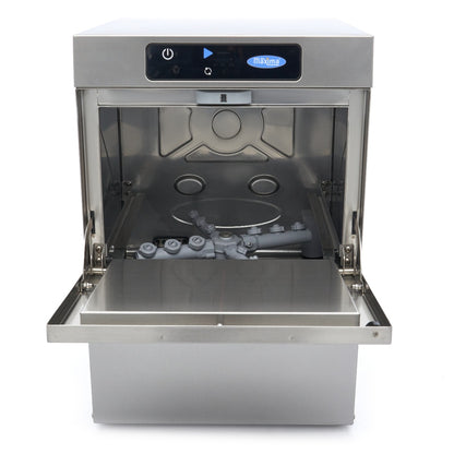 Glazenspoelmachine - 35 x 35 cm - met Afvoer-, Glansspoel- en Zeeppomp - Digitaal Display - 230V