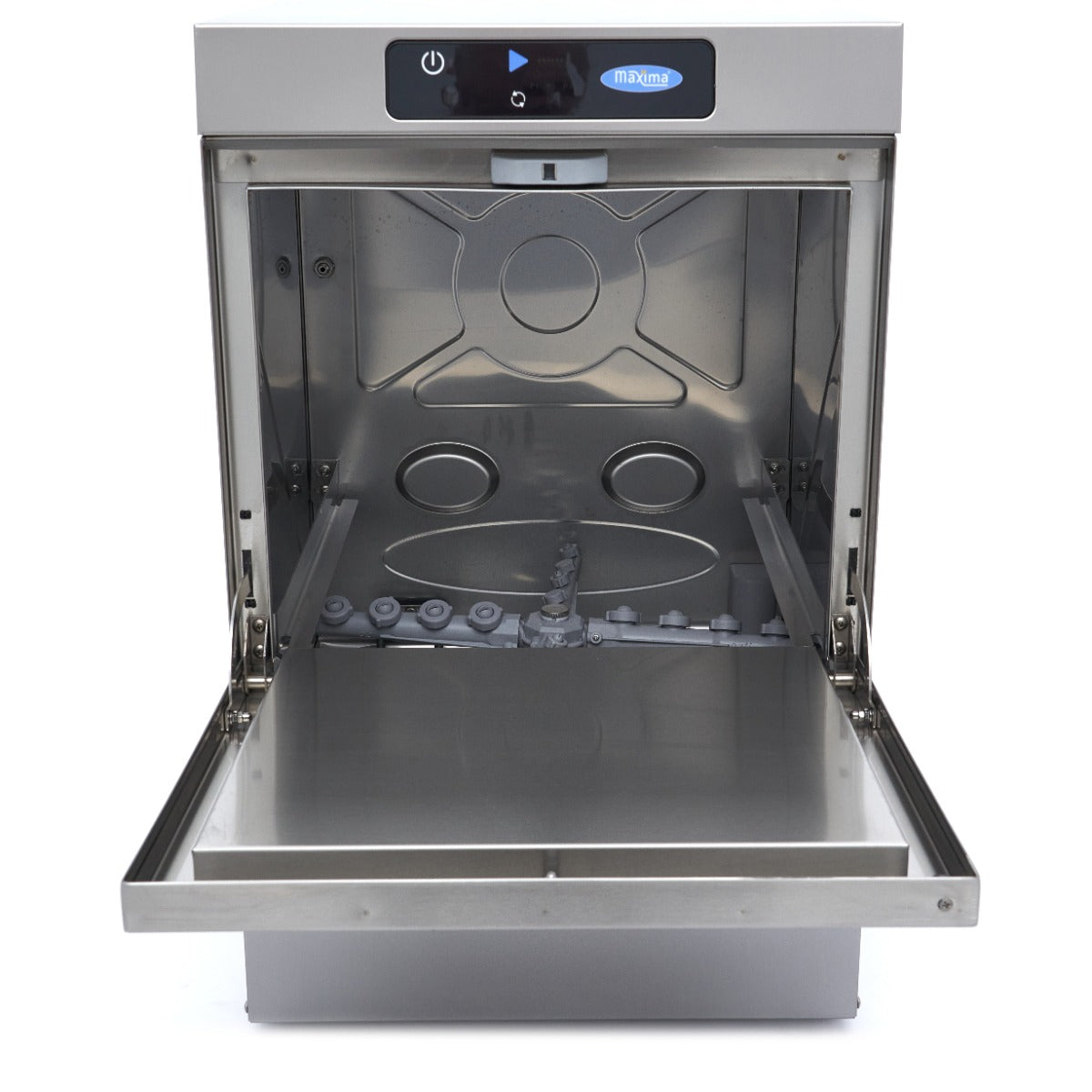 Horeca Vaatwasser - 40 x 40 cm - met Afvoer-, Glansspoel- en Zeeppomp - Digitaal Display -230V