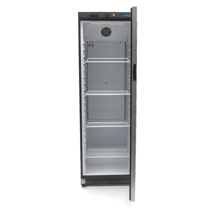 Koelkast - 400 L - Zwart - met Glazen Deur