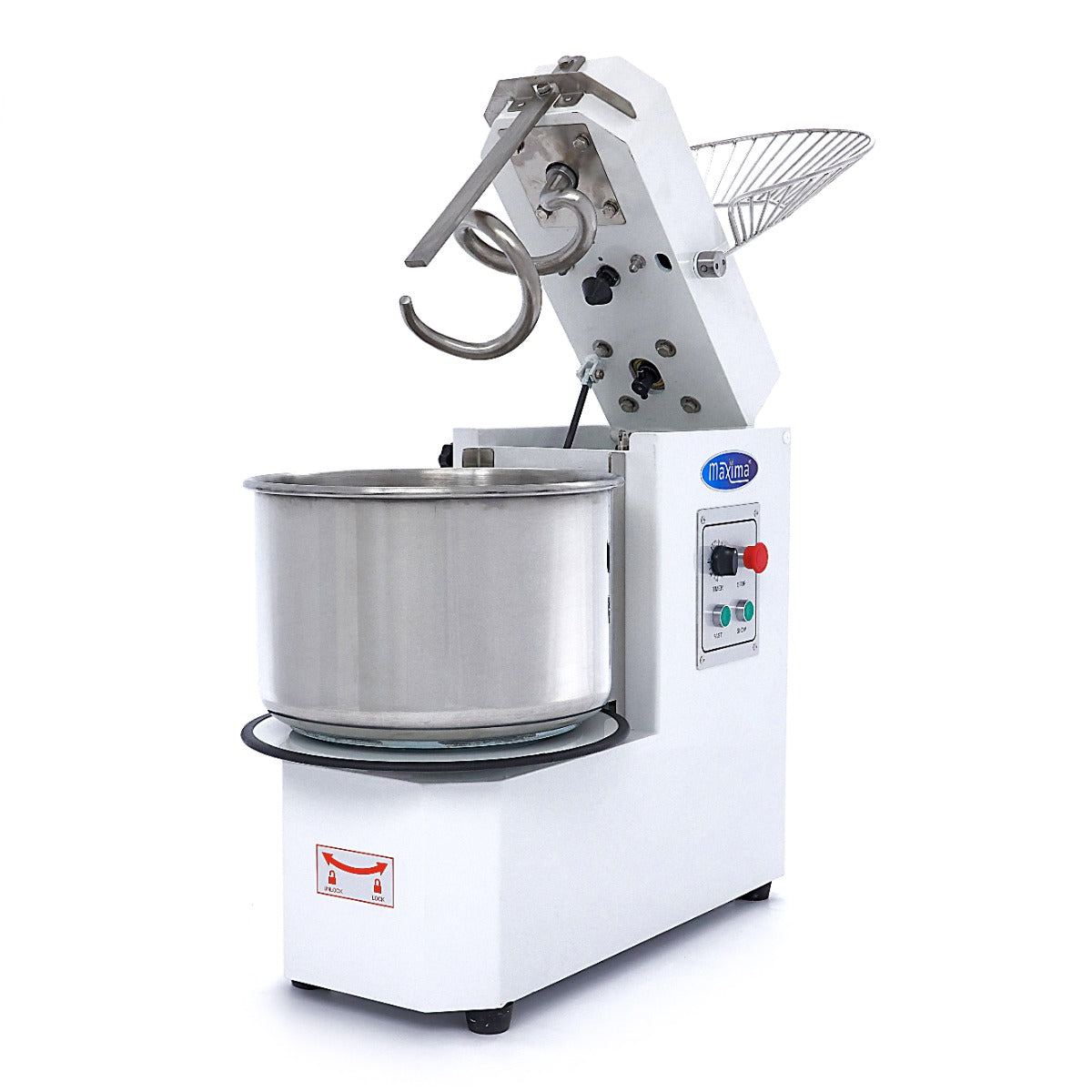Spiraalkneder - 30 L - 18 Kg Deeg - 2 Snelheden - Uitneembare Kom