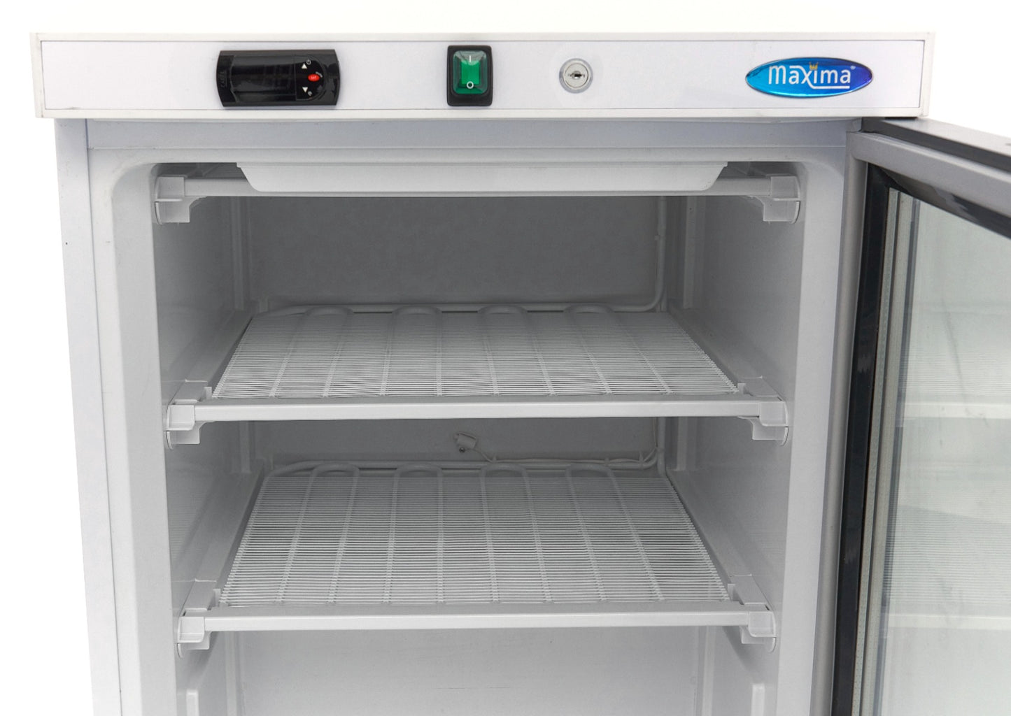 Vrieskast - 200 L - Wit - met Glazen Deur