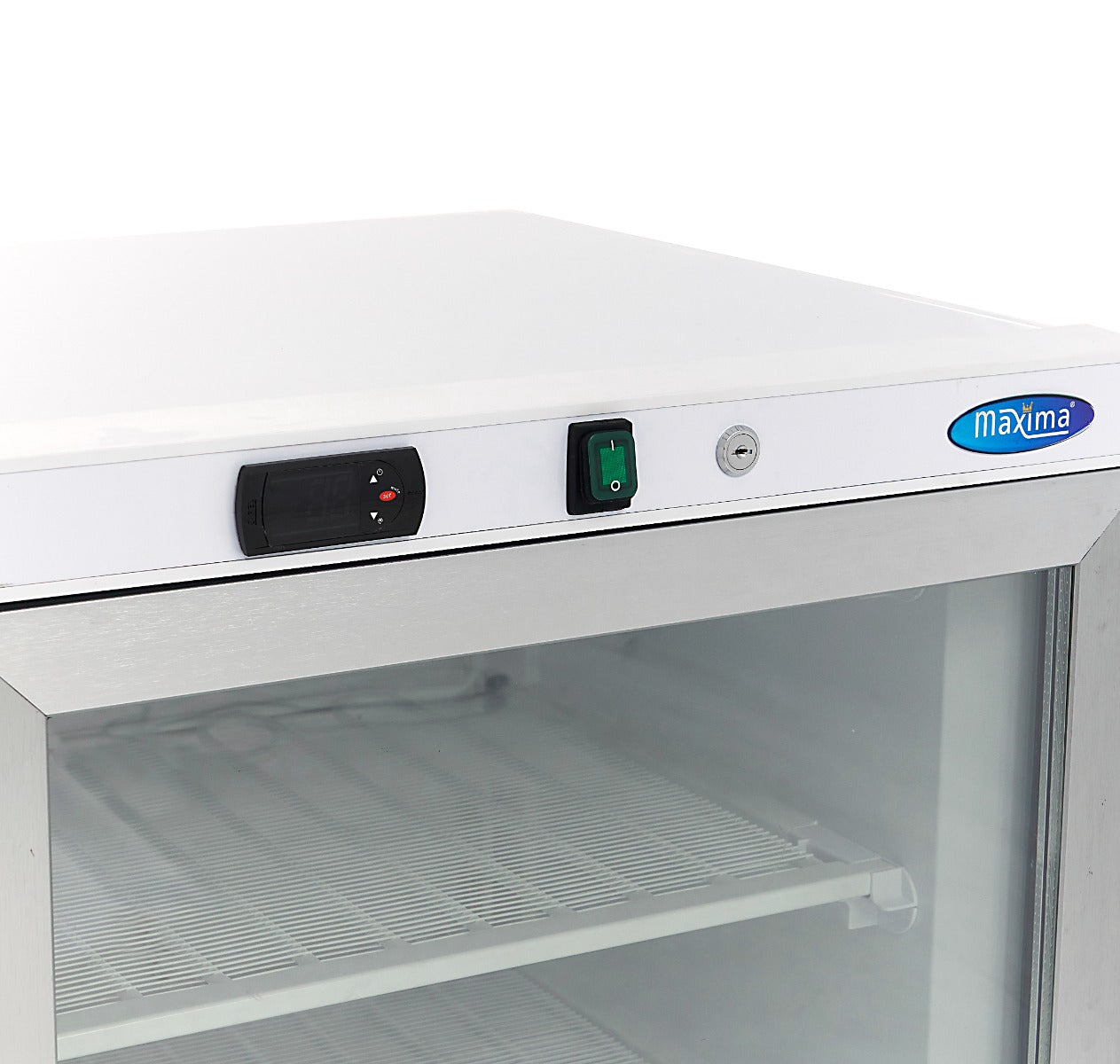Vrieskast - 200 L - Wit - met Glazen Deur