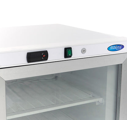 Vrieskast - 200 L - Wit - met Glazen Deur